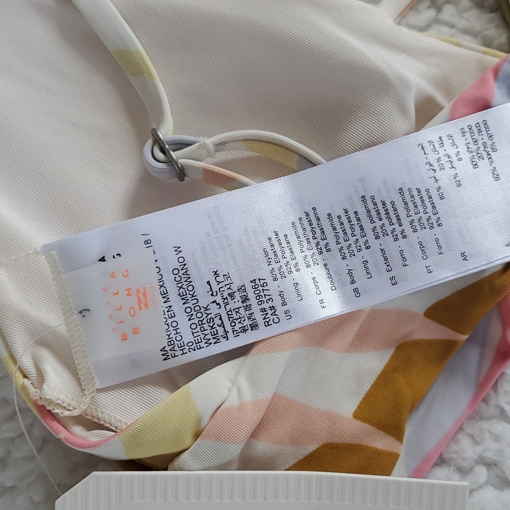 Billabong Tropic Jungle V-Neck Cami Bikini Top - Picture 5 of 13